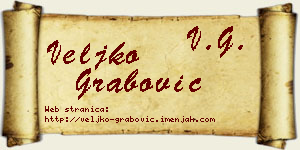 Veljko Grabović vizit kartica